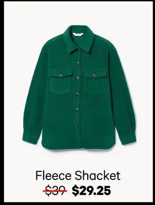 Joe Fresh Fleece Shacket offer
