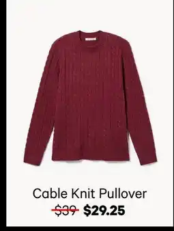 Joe Fresh Cable Knit Pullover offer