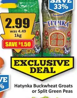 Starsky Hatynka Buckwheat Groats or Split Green Peas offer