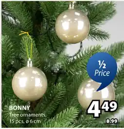 JYSK BONNY Tree ornaments offer