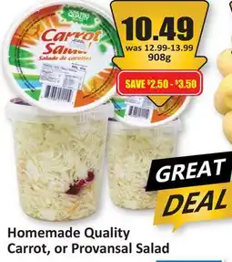 Starsky Homemade Quality Carrot, or Provansal Salad offer