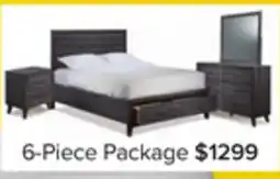 Leon's Miller 6-Piece Queen Storage Bedroom Package - Grey offer
