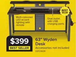 Leon's Wyden Desk - Rustic Brown offer