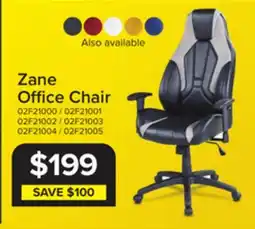 Leon's Zane Office Chair - Black and Grey offer