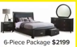 Leon's Cinema 6-Piece Queen Storage Bedroom Package - Charcoal offer