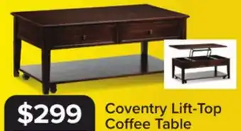Leon's Coventry 48 Lift-Top Coffee Table - Walnut offer