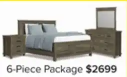 Leon's Glacier Point 6 - Piece Queen Panel Bedroom Package - Greystone offer