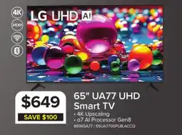 Leon's LG 65 4K Smart UHD TV - 65UA7700PUB offer