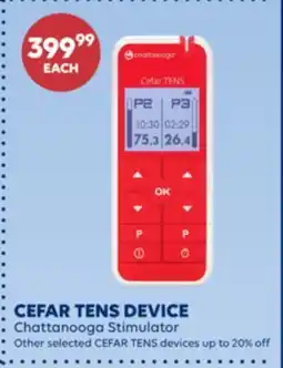 Wellwise by Shoppers Chattanooga Stimulator CEFAR TENS DEVICE offer