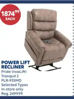 Wellwise by Shoppers POWER LIFT RECLINER Pride VivaLift! Tranquil 2 offer