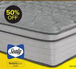 Leon's Sealy Posturepedic Plus Sterling Artemis Euro Top Luxury Firm Queen Mattress offer