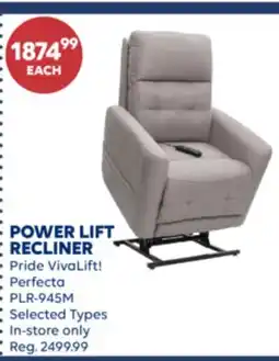 Wellwise by Shoppers POWER LIFT RECLINER Pride VivaLift! Perfecta offer