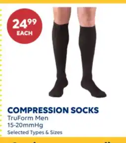 Wellwise by Shoppers TruForm Men COMPRESSION SOCKS offer