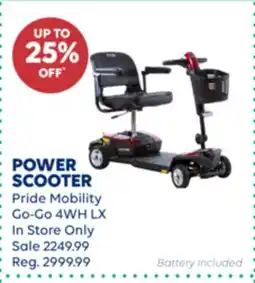 Wellwise by Shoppers Pride Mobility POWER SCOOTER offer