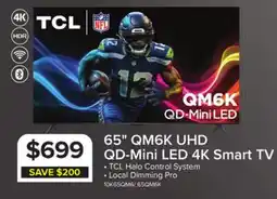 Leon's TCL 65 QM6K Series 4K UHD HDR QD-Mini LED Smart TV with Google TV – 65QM6K offer