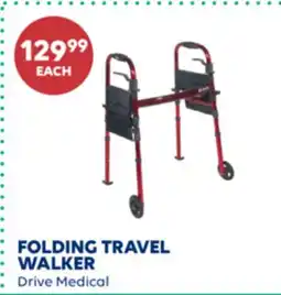 Wellwise by Shoppers FOLDING TRAVEL WALKER Drive Medical offer