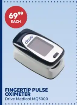 Wellwise by Shoppers Drive Medical FINGERTIP PULSE OXIMETER offer