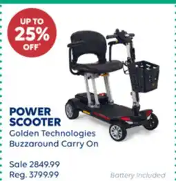 Wellwise by Shoppers POWER SCOOTER Golden Technologies Buzzaround Carry On offer
