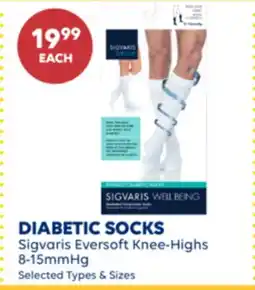Wellwise by Shoppers Sigvaris Eversoft Knee-Highs DIABETIC SOCKS offer