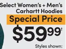 Mark's Select Women's + Men's Carhartt Hoodies offer