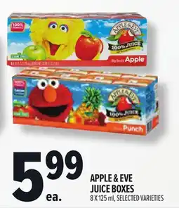 Metro APPLE & EVE JUICE BOXES offer