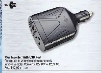 PartSource Bluehive 75W Inverter With USB Port offer