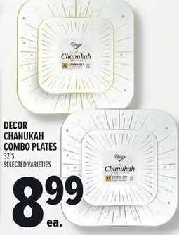 Metro DECOR CHANUKAH COMBO PLATES offer