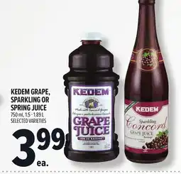 Metro KEDEM GRAPE, SPARKLING OR SPRING JUICE offer