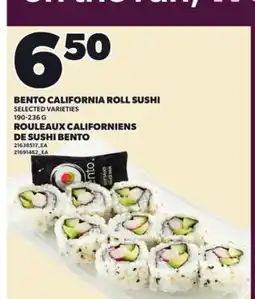 Independent City Market BENTO CALIFORNIA ROLL SUSHI, 190-236 G offer