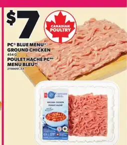 Independent City Market PC BLUE MENU GROUND CHICKEN, 454 G G offer