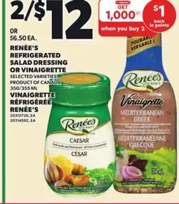 Independent City Market RENÉE'S REFRIGERATED SALAD DRESSING OR VINAIGRETTE, 350/355 ML offer