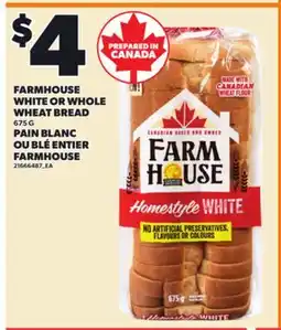 Independent City Market FARMHOUSE WHITE OR WHOLE WHEAT BREAD WHEAT BREAD, 675 G offer