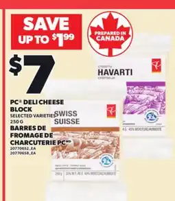 Independent City Market PC DELI CHEESE BLOCK, 250 G offer