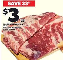 Independent City Market PORK SIDE RIB PORTION, 6.61/KG offer