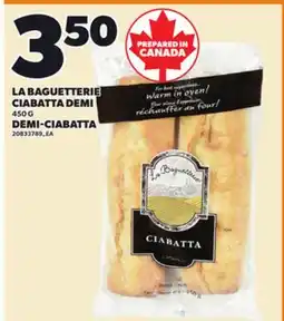 Independent City Market LA BAGUETTERIE CIABATTA DEMI, 450 G offer