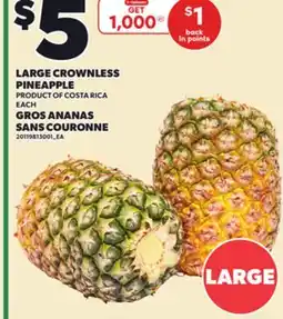 Independent City Market LARGE CROWNLESS PINEAPPLE offer