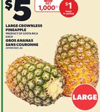 Independent City Market LARGE CROWNLESS PINEAPPLE offer