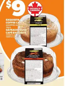 Independent City Market EXQUISITE COFFEE CAKES, 750 G offer