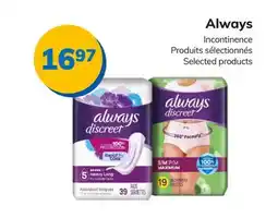 Accès pharma Always Incontinence offer