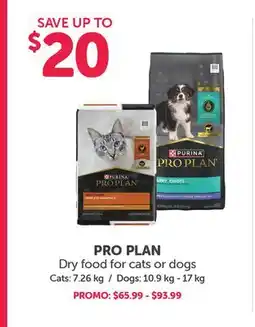 Mondou PURINA PLAN Dry food for cats or dogs offer