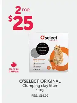 Mondou O'SELECT ORIGINAL Clumping clay litter offer