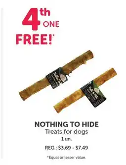 Mondou NOTHING TO HIDE Treats for dogs offer