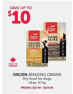 Mondou ORIJEN AMAZING GRAINS Dry food for dogs offer