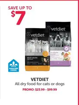 Mondou VETDIET All dry food for cats or dogs offer