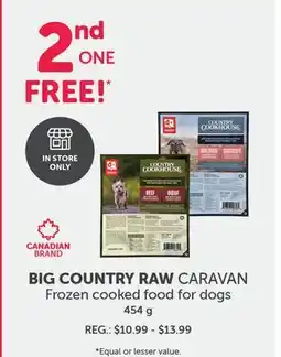 Mondou BIG COUNTRY RAW CARAVAN Frozen cooked food for dogs offer