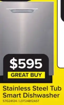 Leon's L2 Stainless Steel Smart Dishwasher with Sensor (52 dBA) - LDT24B12AST offer