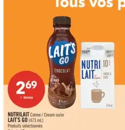 Pharmaprix NUTRILAIT Cream or LAIT'S GO offer