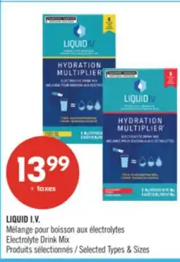 Pharmaprix LIQUID I.V. Electrolyte Drink Mix offer