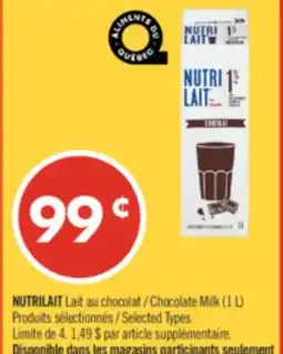 Pharmaprix NUTRILAIT Chocolate Milk offer