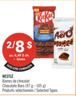 Pharmaprix NESTLÉ Chocolate Bars offer